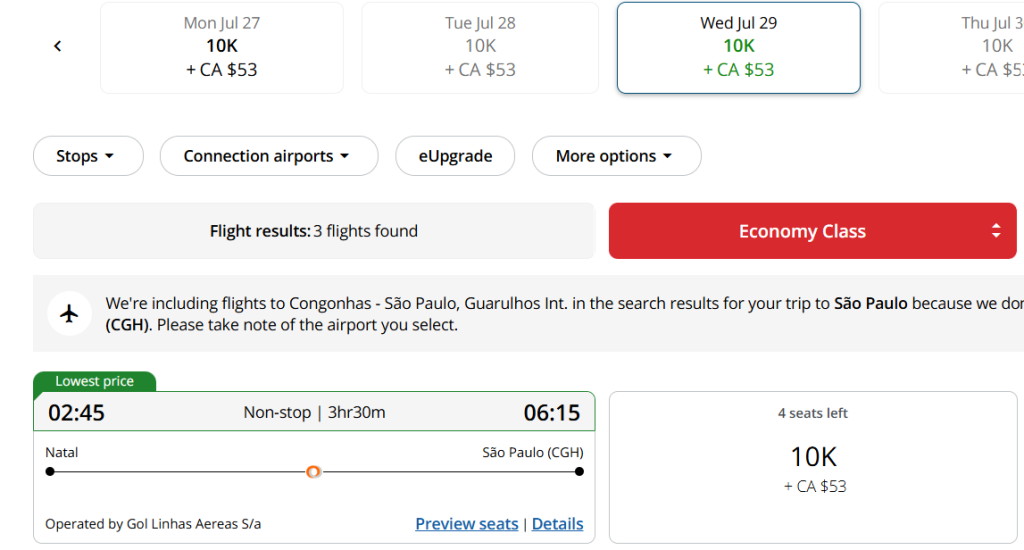 image-13-1024x550 Até 100% de bônus: Air Canada promoção até 12 de agosto para comprar milhas.