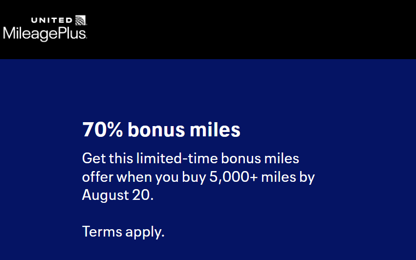 image-28 Até 100% de bônus- United vende milhas até 20 de agosto. Nem toda promoção é boa.