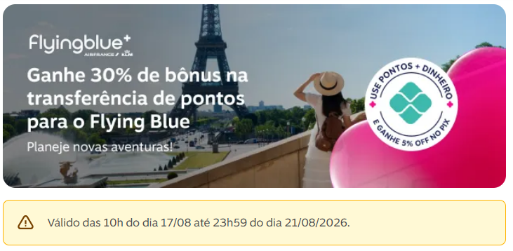 image-44 30% de bônus da Livelo para Flying Blue, e o combo pontos + dinheiro deixa o milheiro ainda mais barato