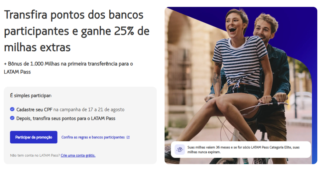 image-48-1024x544 25% de Bônus: LATAM Pass e Bancos Parceiros tem Promoção de Transferência